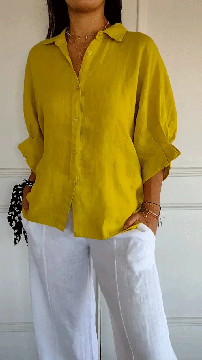 Lucia | Blusa abotonada de elegancia atemporal