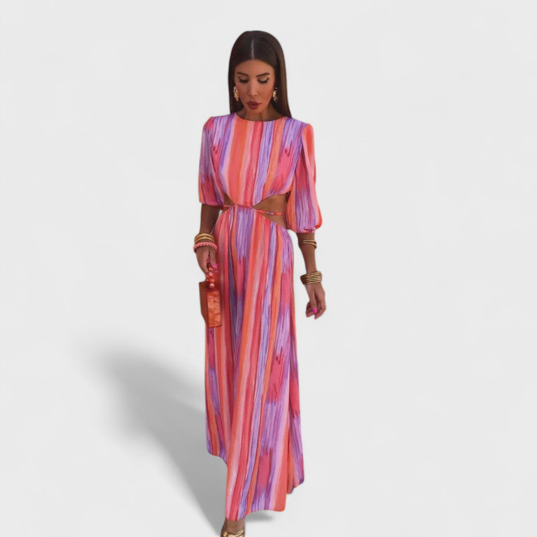 PALOMA - VESTIDO LARGO ESTAMPADO