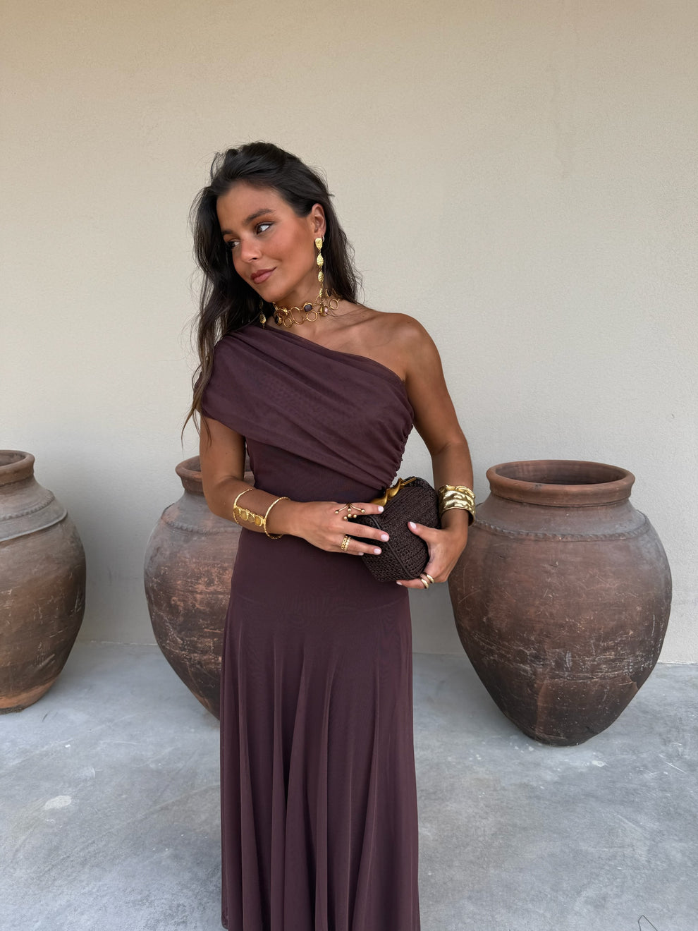 HERA - VESTIDO ASIMÉTRICO DE GASA