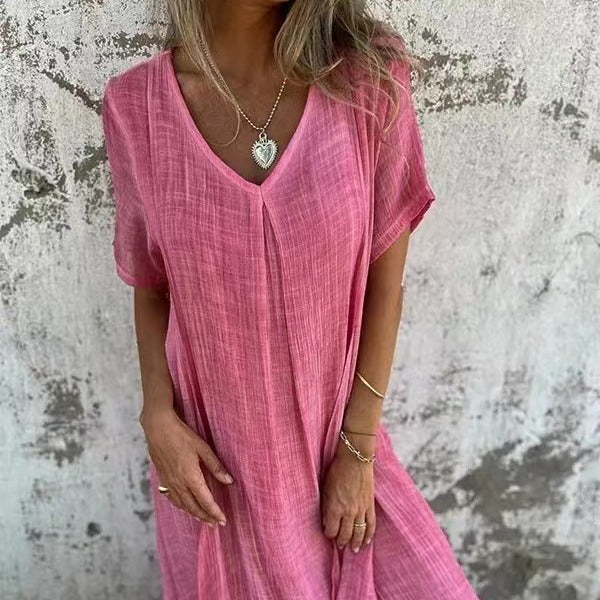 Carolina | Robe Décontractée Élégante à Décolleté en V
