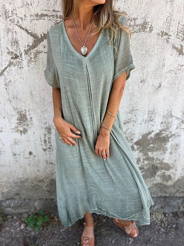 Carolina | Robe Décontractée Élégante à Décolleté en V