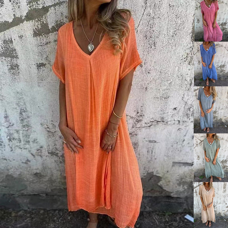 Carolina | Robe Décontractée Élégante à Décolleté en V