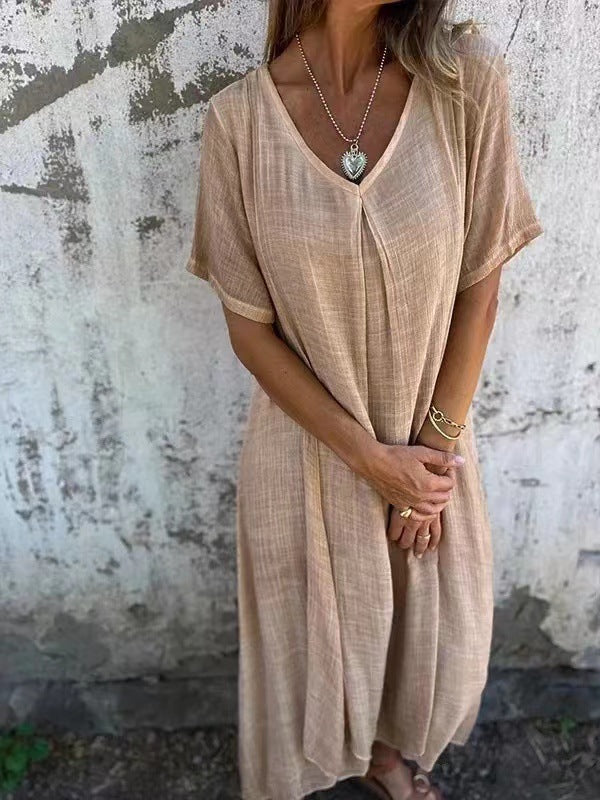 Carolina | Robe Décontractée Élégante à Décolleté en V