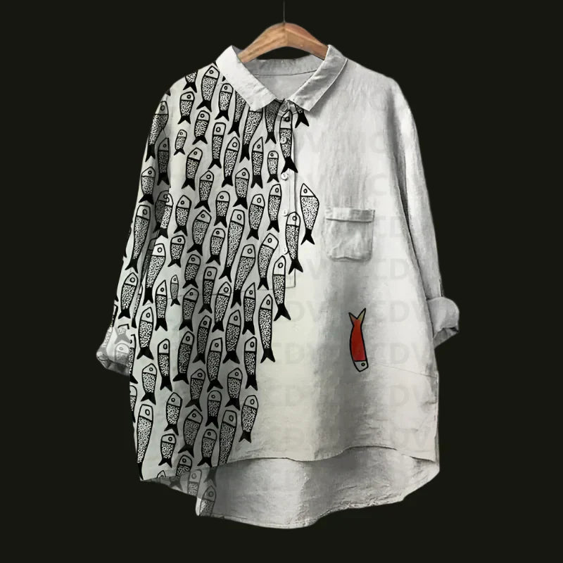Evita | Elegante blusa estampada informal