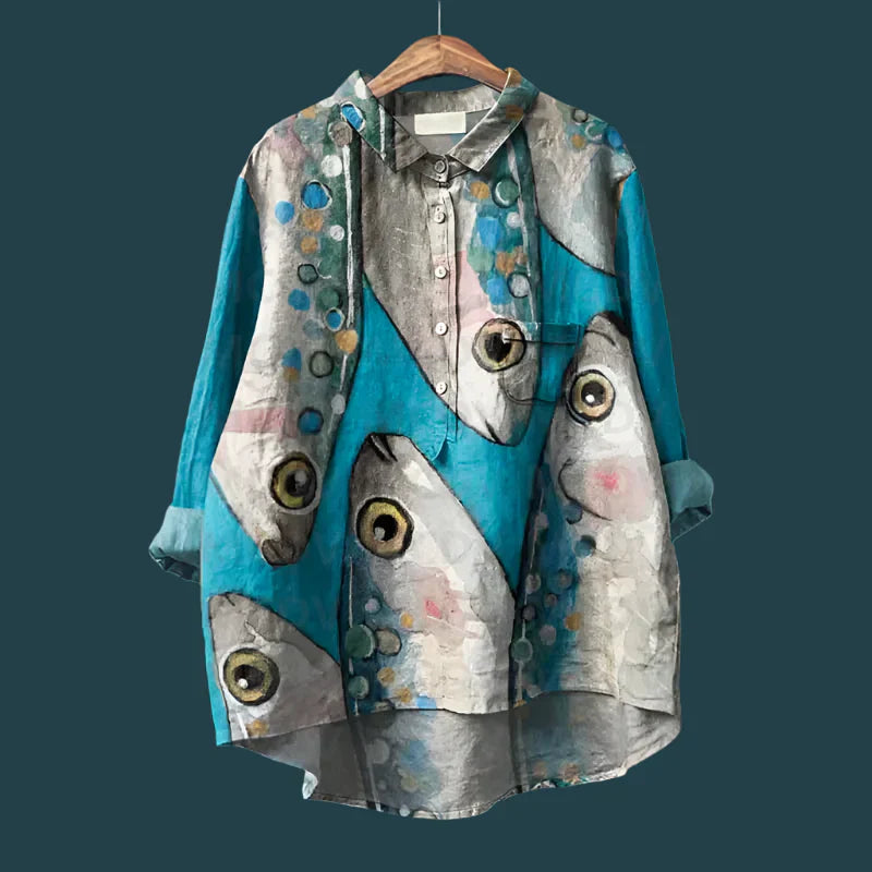 Evita | Elegante blusa estampada informal