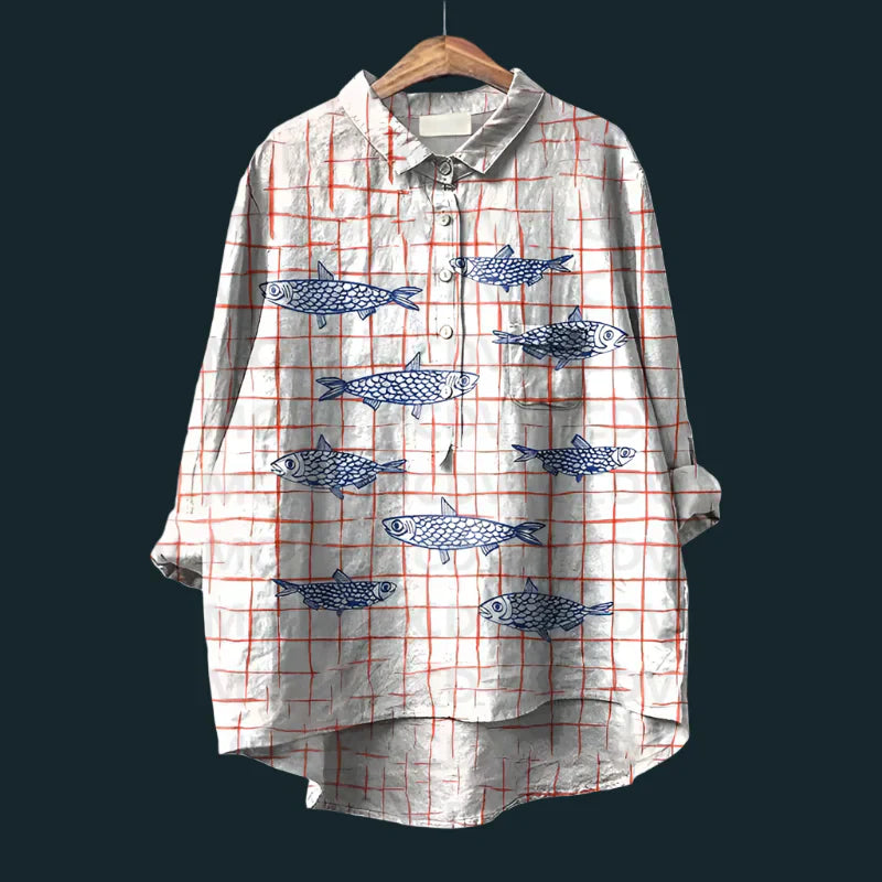 Evita | Elegante blusa estampada informal