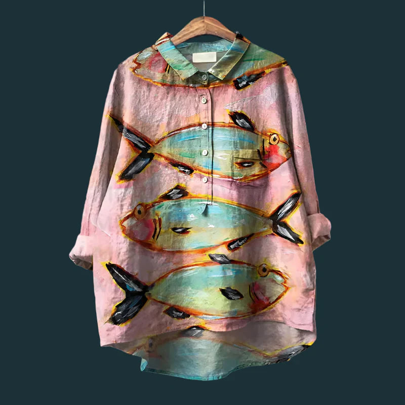 Evita | Elegante blusa estampada informal