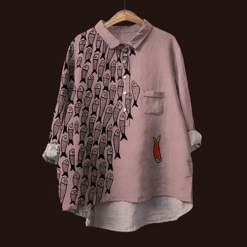 Evita | Elegante blusa estampada informal