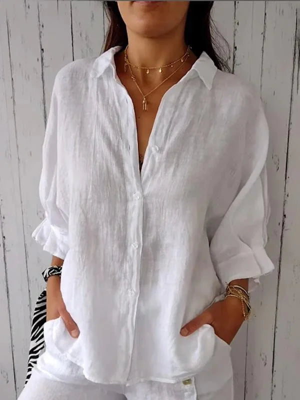 Lucia | Blusa abotonada de elegancia atemporal