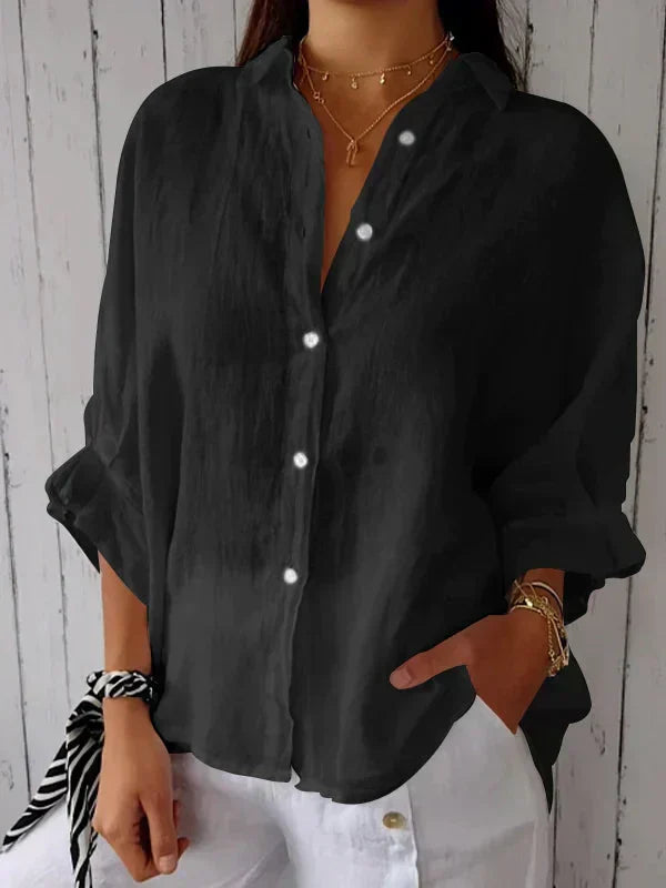 Lucia | Blusa abotonada de elegancia atemporal