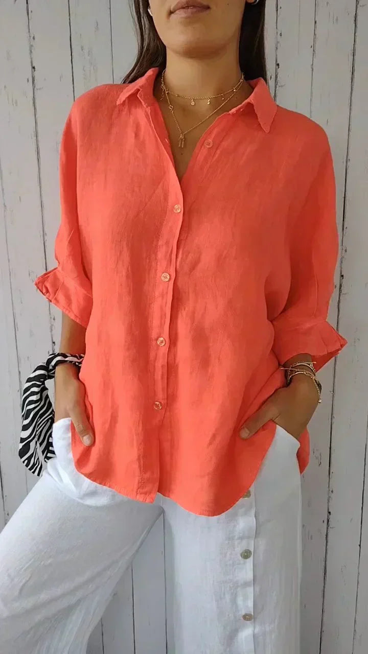 Lucia | Blusa abotonada de elegancia atemporal