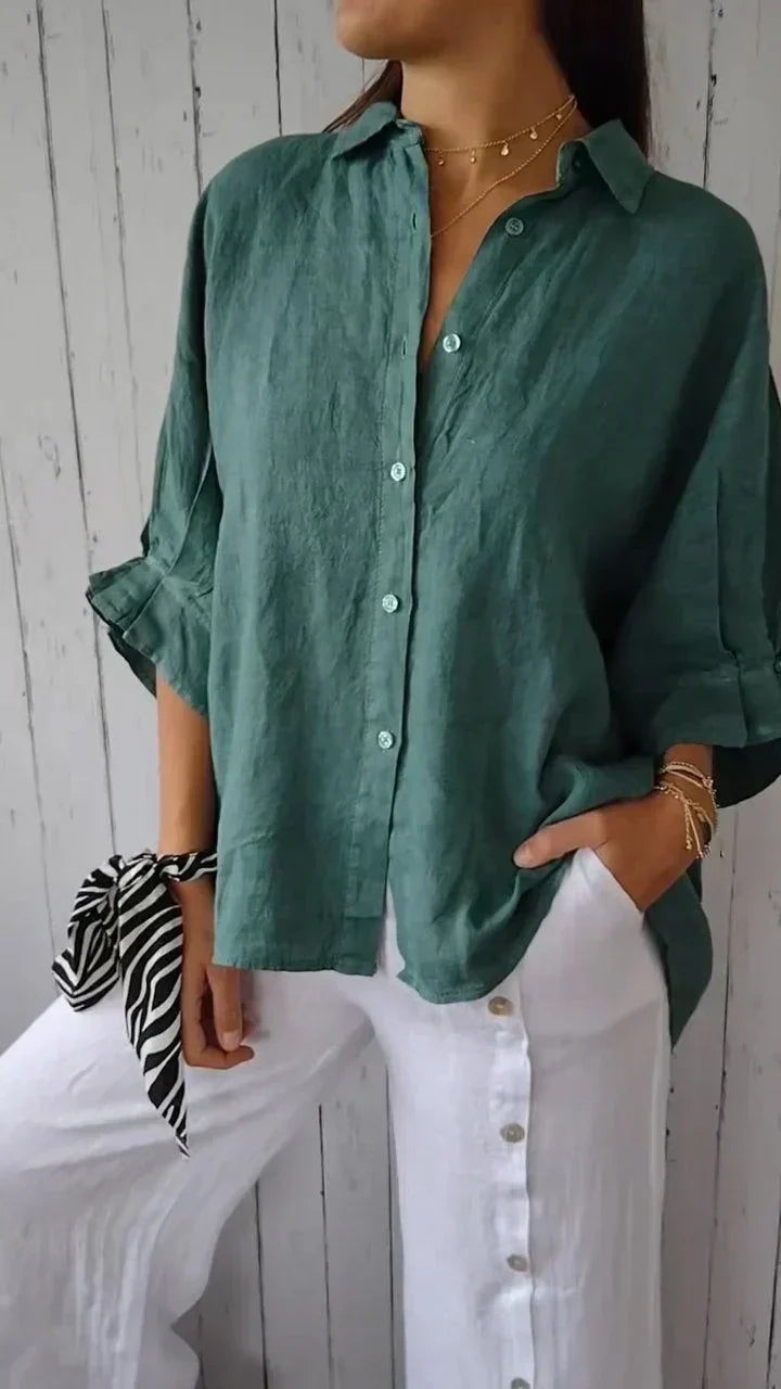 Lucia | Blusa abotonada de elegancia atemporal