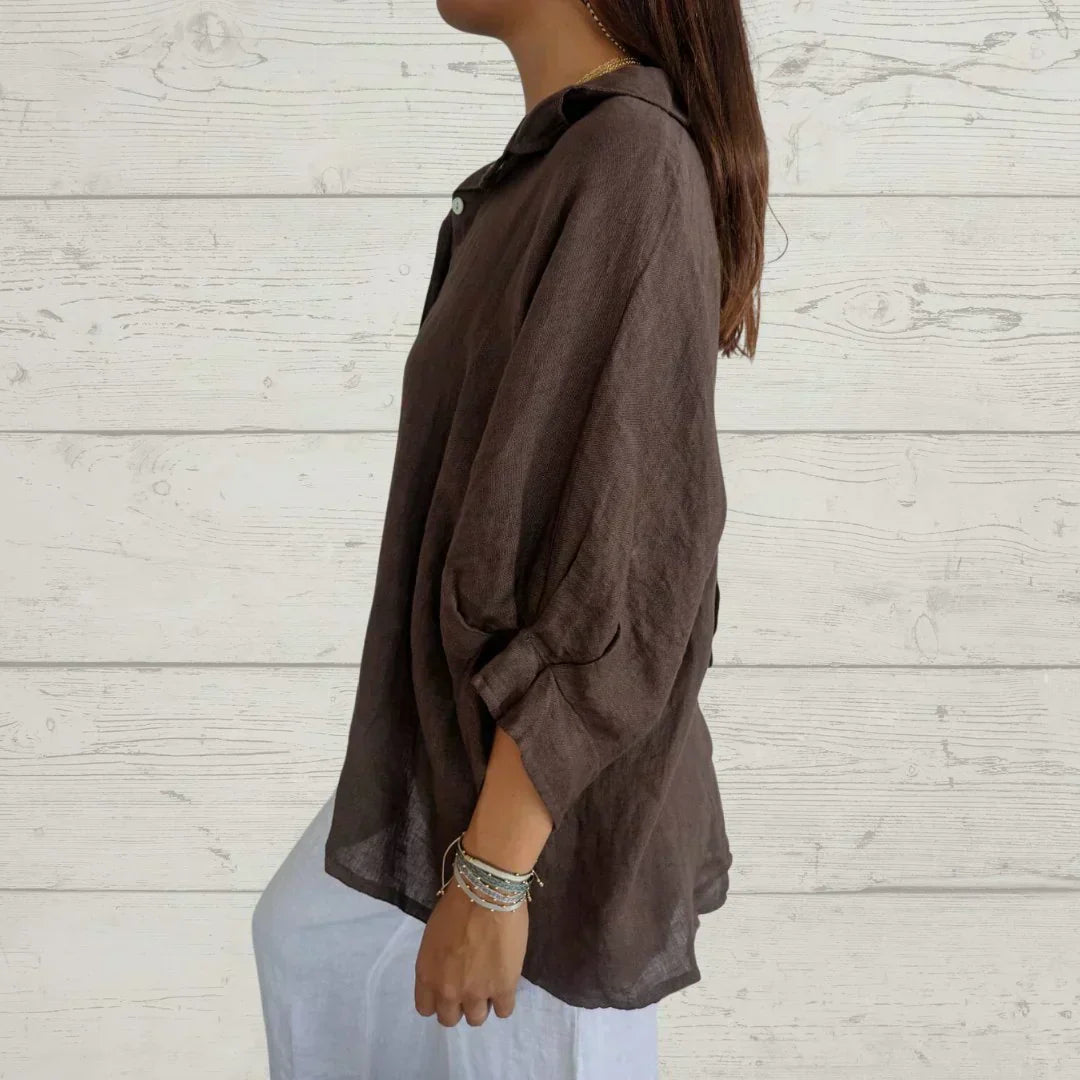 Lucia | Blusa abotonada de elegancia atemporal