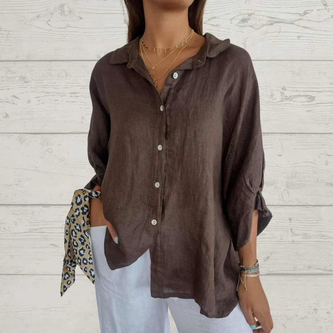 Lucia | Blusa abotonada de elegancia atemporal