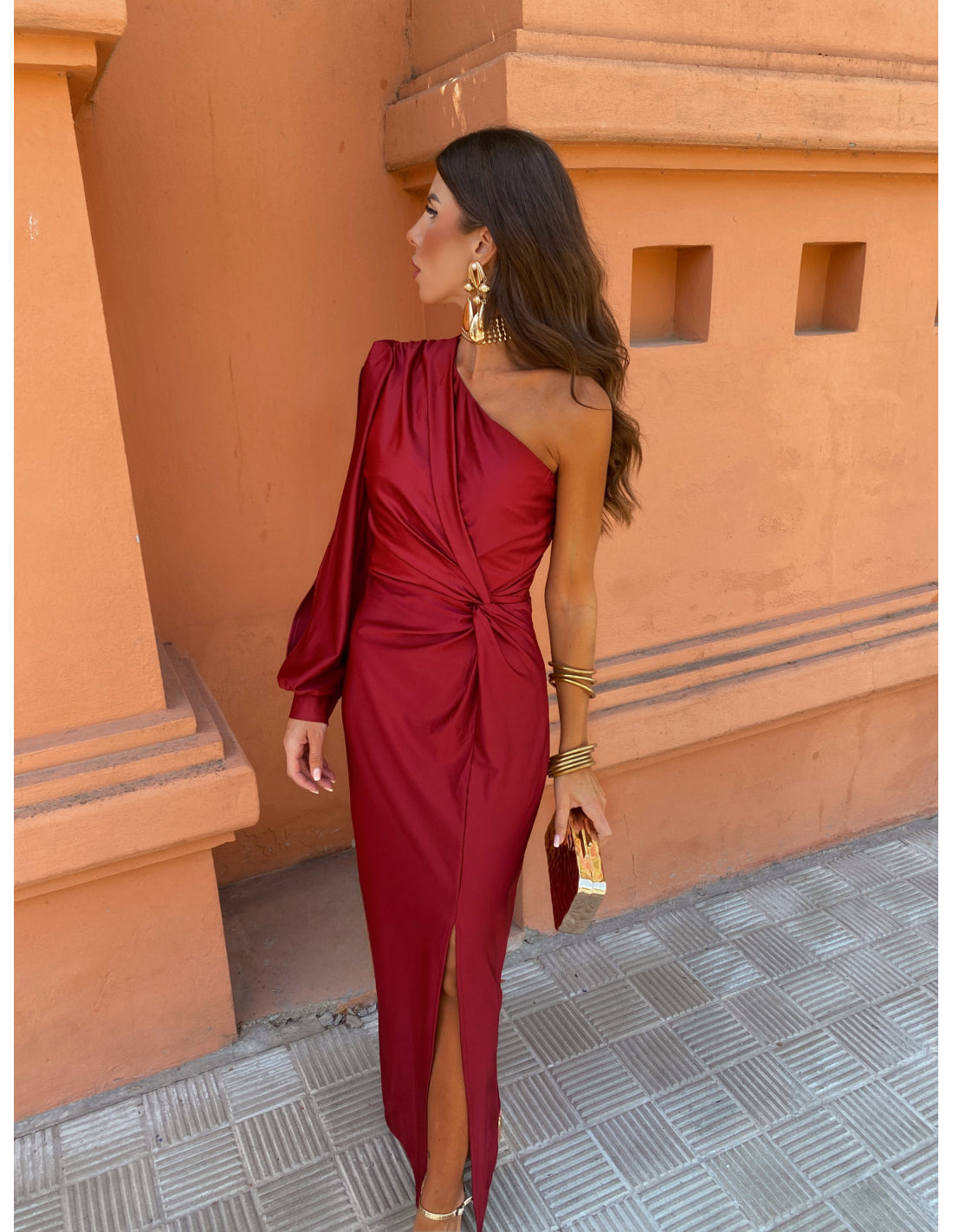 ALICIA - VESTIDO LARGO DE SATÉN