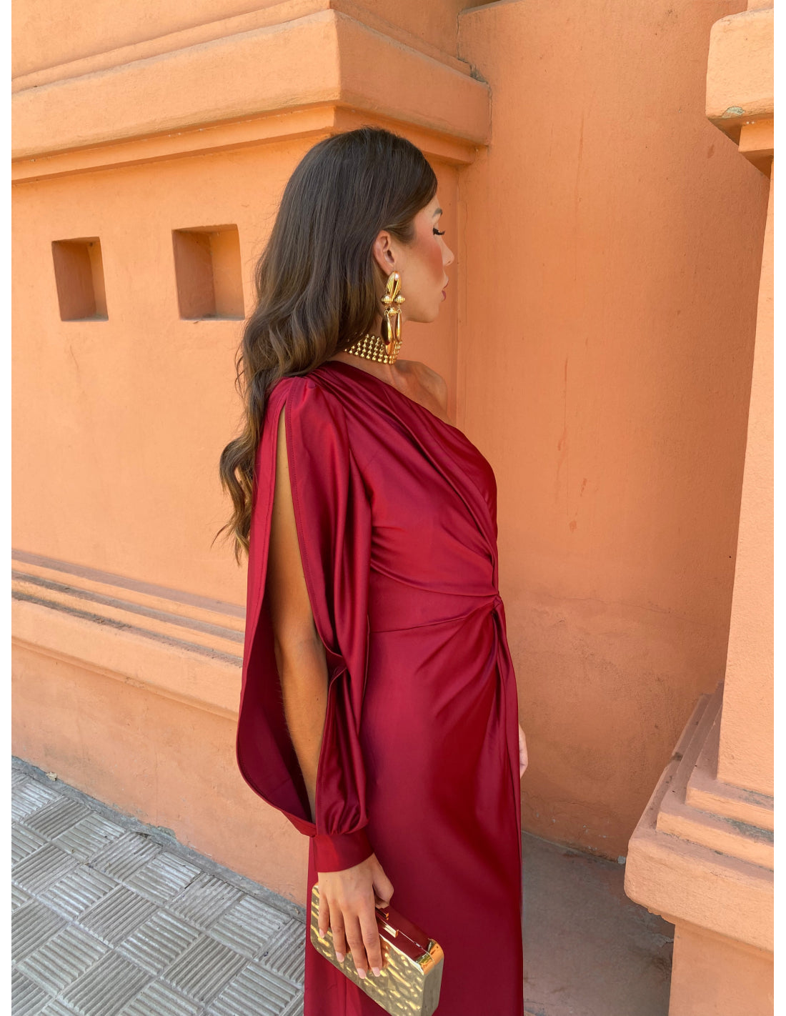 ALICIA - VESTIDO LARGO DE SATÉN