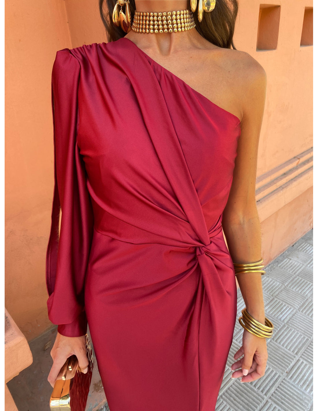 ALICIA - VESTIDO LARGO DE SATÉN