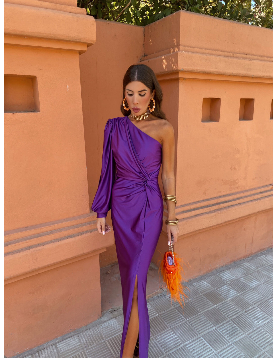 ALICIA - VESTIDO LARGO DE SATÉN