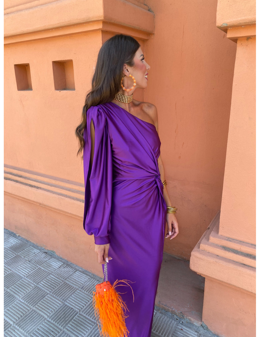 ALICIA - VESTIDO LARGO DE SATÉN