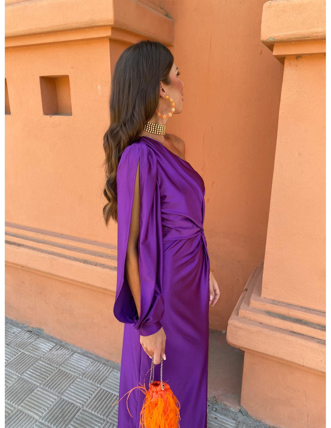 ALICIA - VESTIDO LARGO DE SATÉN