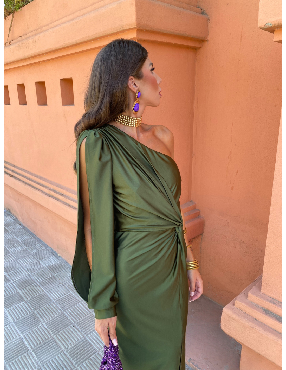 ALICIA - VESTIDO LARGO DE SATÉN