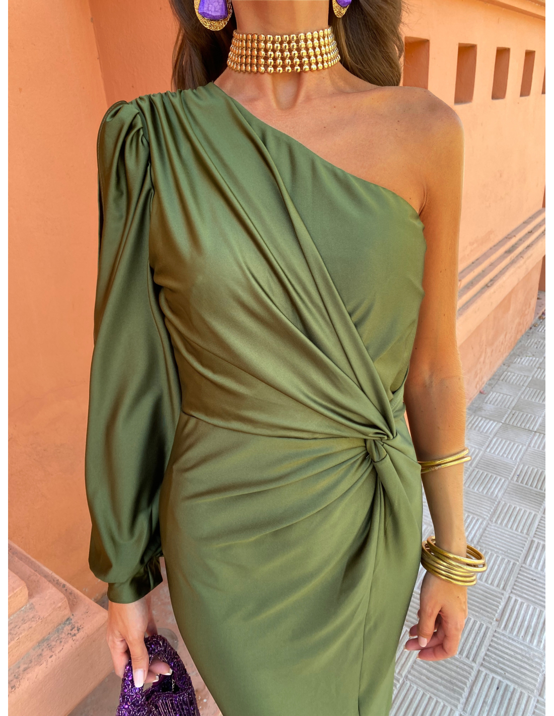 ALICIA - VESTIDO LARGO DE SATÉN