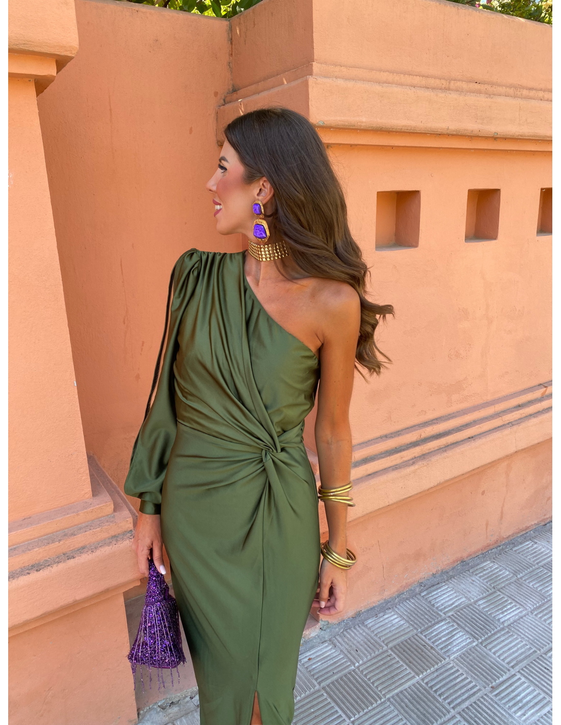 ALICIA - VESTIDO LARGO DE SATÉN