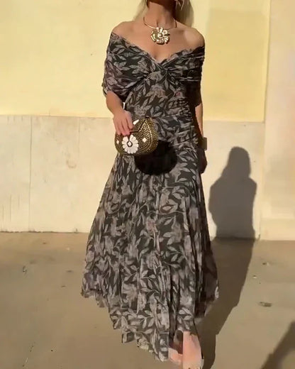 JULIETA - VESTIDO LARGO CON CUELLO EN V