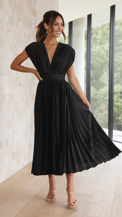 Alice - Vestido midi plisado