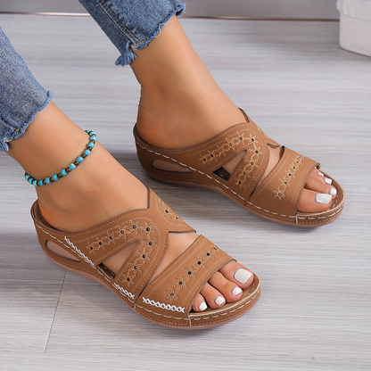 Amanda | Sandalias cómodas con cuña abierta