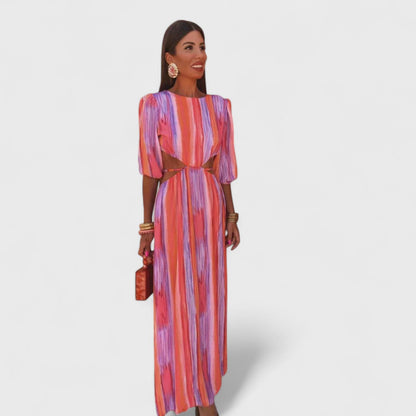PALOMA - VESTIDO LARGO ESTAMPADO