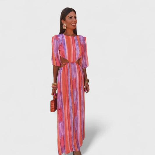 PALOMA - VESTIDO LARGO ESTAMPADO