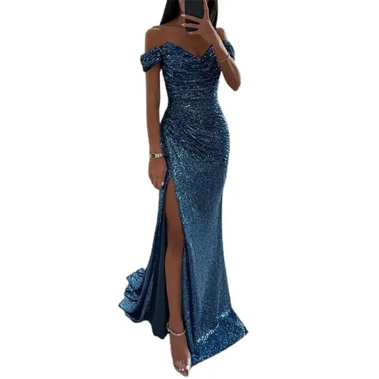 Alejandra | Elegante vestido de noche con escote en V