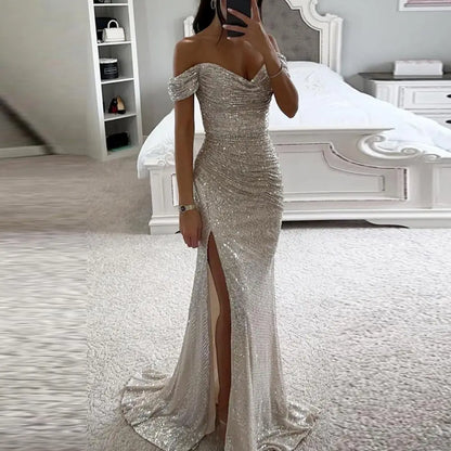 Alejandra | Elegante vestido de noche con escote en V