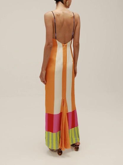 ELSA - VESTIDO LARGO MULTICOLOR