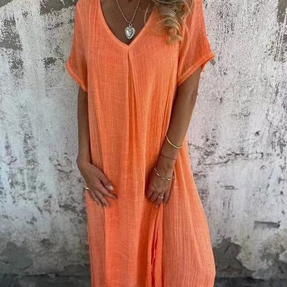 Carolina | Robe Décontractée Élégante à Décolleté en V