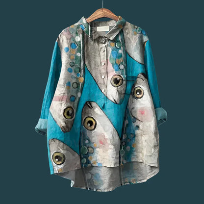 Evita | Elegante blusa estampada informal
