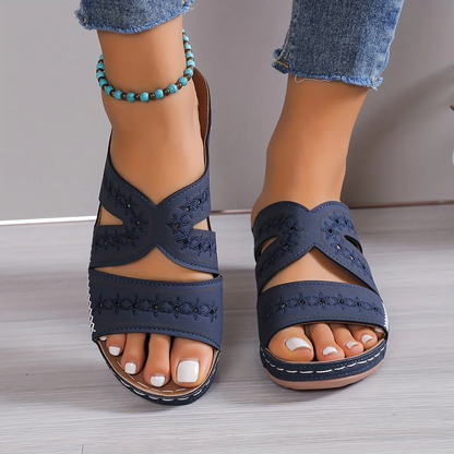 Amanda | Sandalias cómodas con cuña abierta