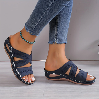 Amanda | Sandalias cómodas con cuña abierta