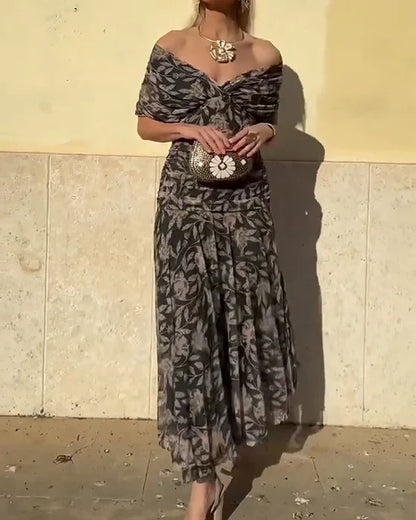 JULIETA - VESTIDO LARGO CON CUELLO EN V