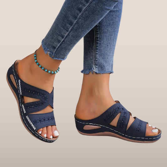 Amanda | Sandalias cómodas con cuña abierta