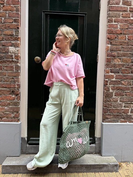 Camiseta rosa